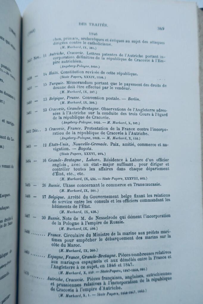 Répertoire des traités de paix, de commerce, d’alliance…