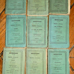 Répertoire populaire du Théâtre-Français.1826, 9 vol, petit format