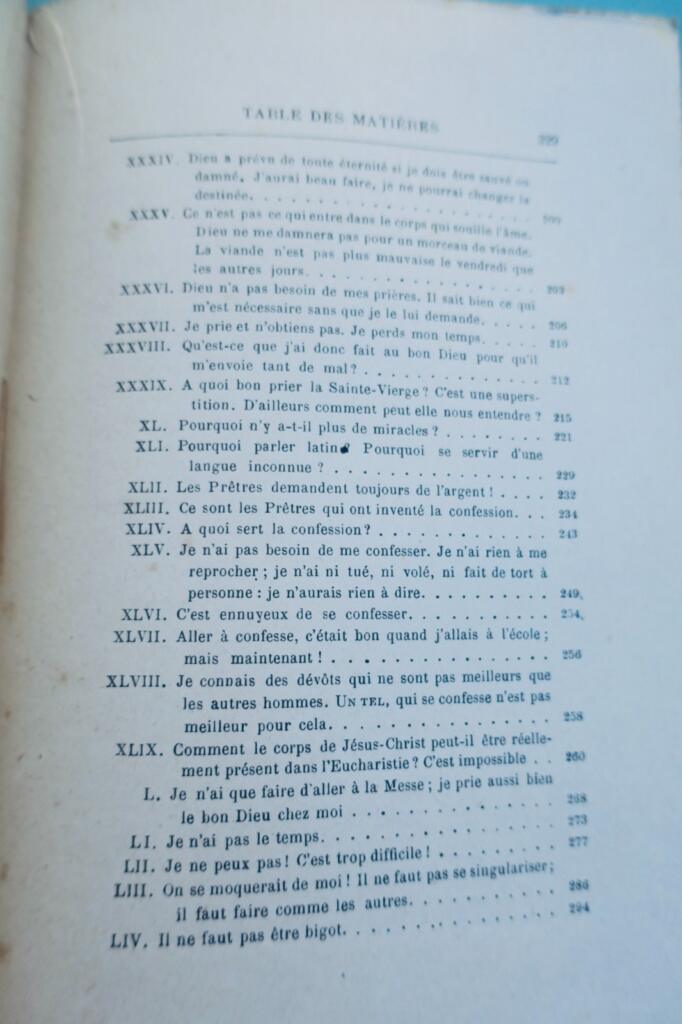 REPONSES COURTES FAMILIERES AUX OBJECTIONS LES PLUS REPANDUES CONTRE LA RELIGION