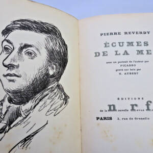 REVERDY (Pierre) Écumes de la mer 1925