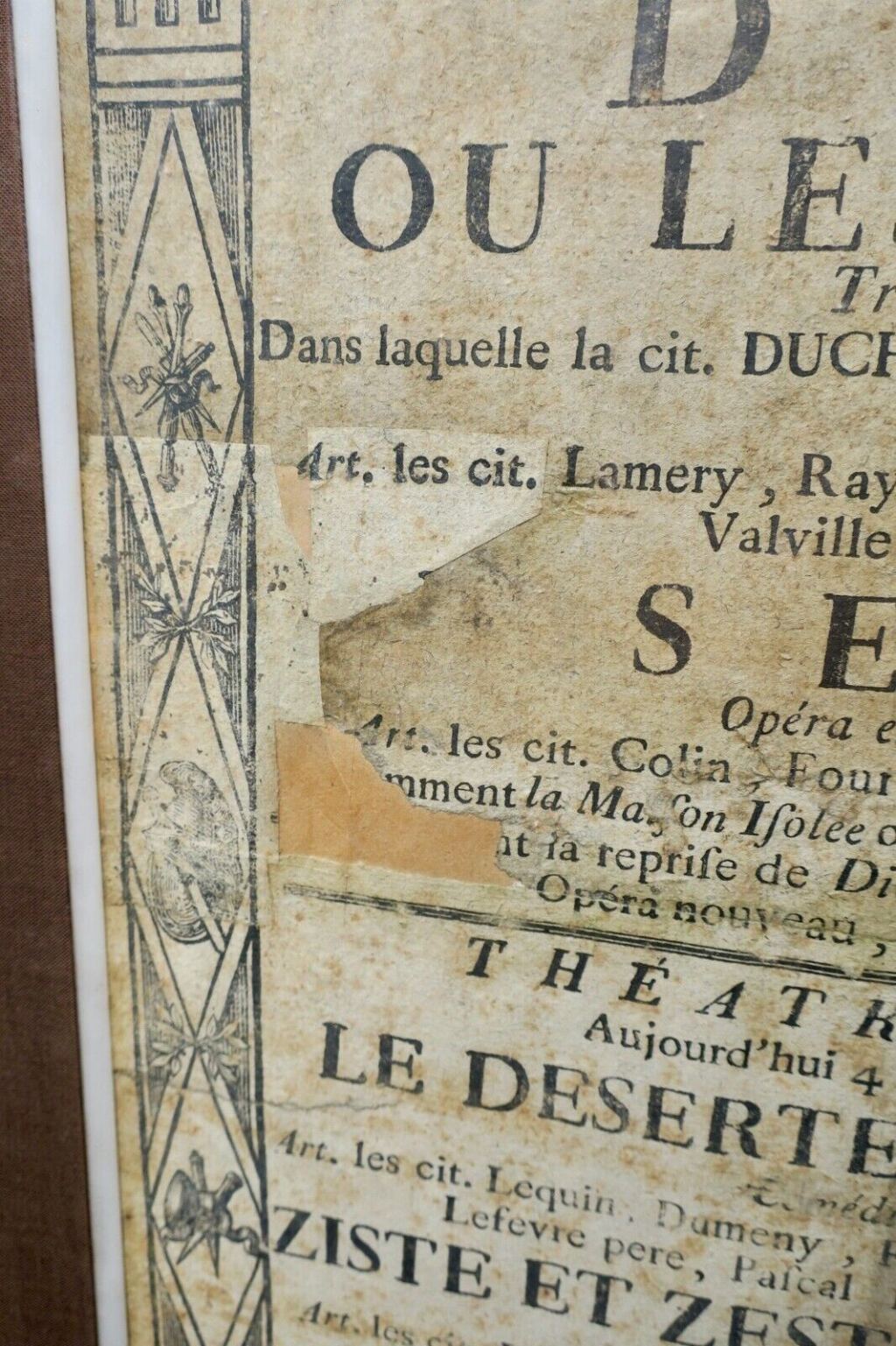 Alzire oder die Amerikaner - Theaterzetttel 1798