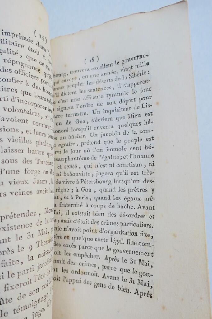 Révolution émigrés français ou réponse à M. de Lally-Tolendal 1797