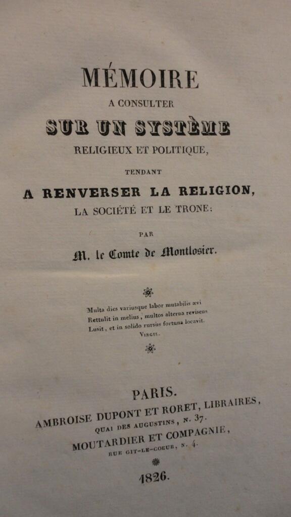 Religious and Political System Memorandum