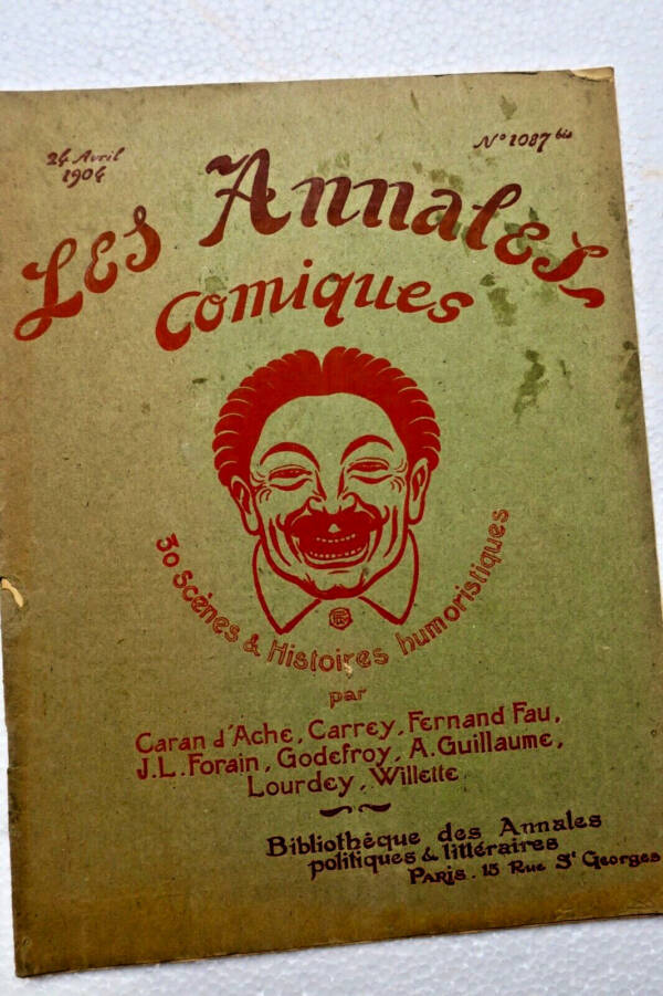 Comic Review "Les annales comiques". No. 1087 bis. 24 April 1904