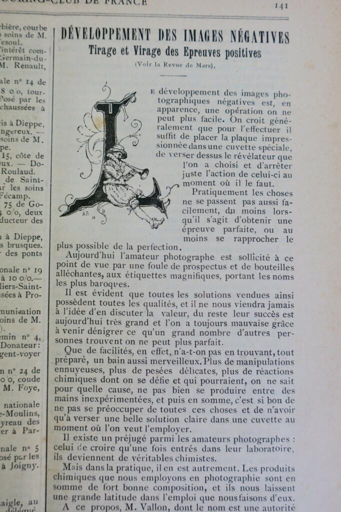 REVUE Mensuelle du Touring-Club de France 1896-1897