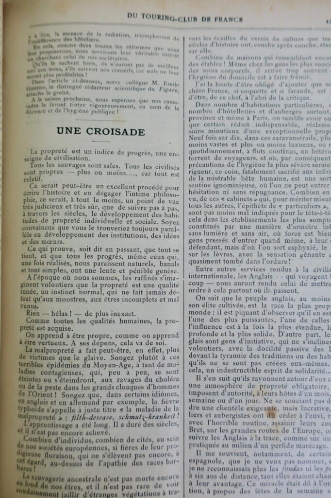 REVUE Mensuelle du Touring-Club de France 1896-1897