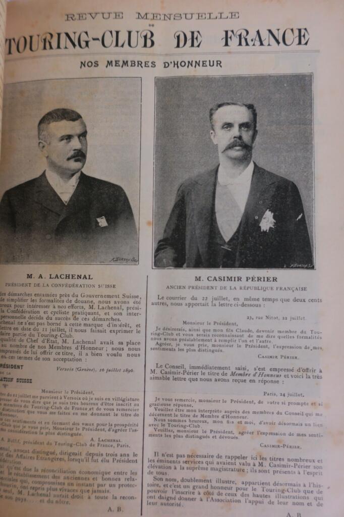 REVUE Mensuelle du Touring-Club de France 1896-1897