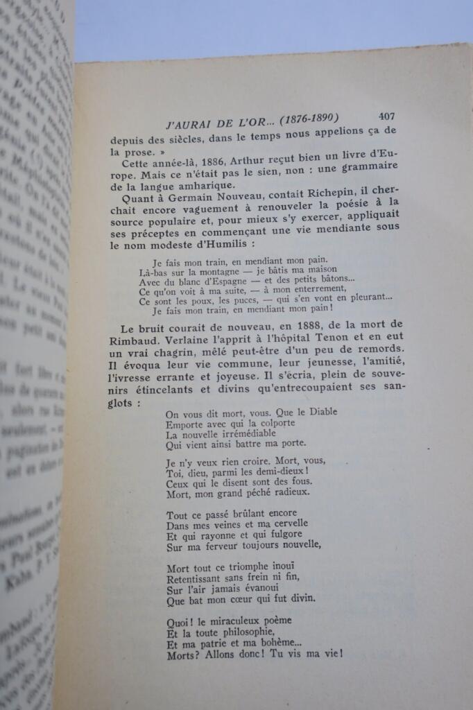 Überblick über die Werke von Pierre Rimbaud