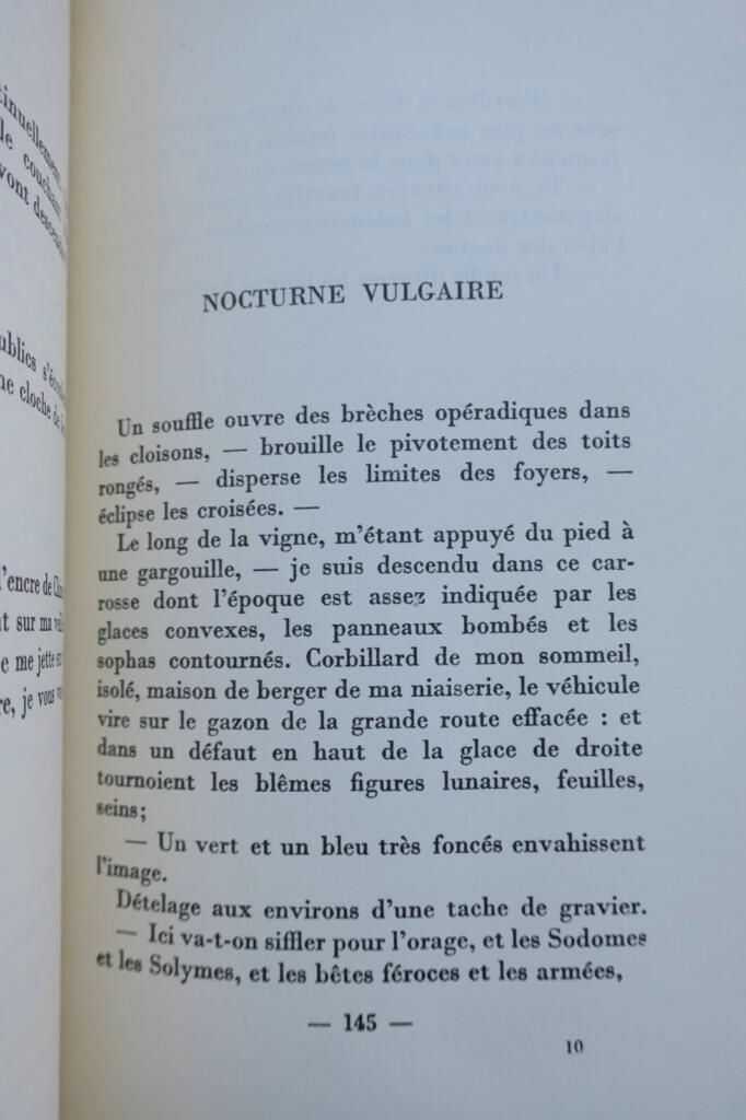 Rimbaud’s Verses and Prose in 1949 Edition