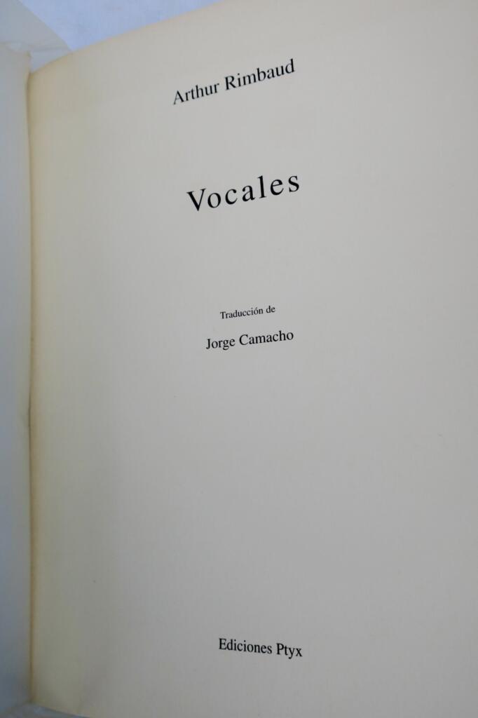 Rimbaud vocales Camacho