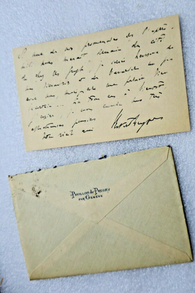 Autographed Letter from DREYFUS to GREGH