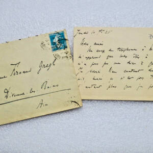 Robert Dreyfus à Fernand Gregh lettre autographe manuscrite