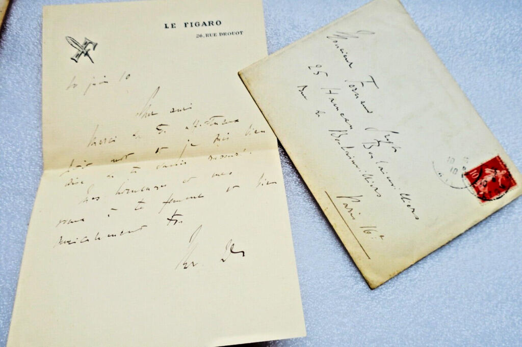 Korrespondenz mit dem Dichter Fernand Gregh