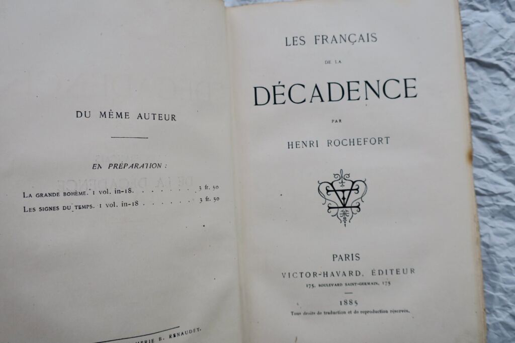 French Society in Decline: Polemical Chronicles