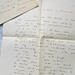 Roger Lannes Belle lettre autographe manuscrite