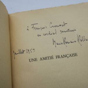 ROLLAND ROMAIN / SAFFREY ALFRED UNE AMITIE FRANCAISE + dédicace