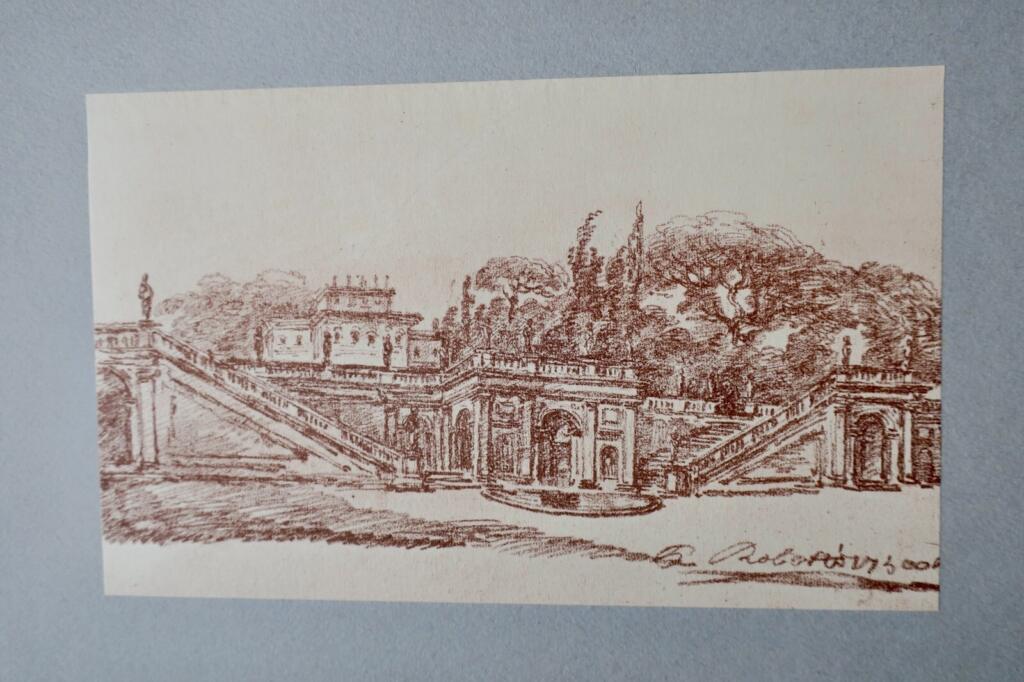 Roms Ansichten von Hubert Robert in Sanguine, 1930