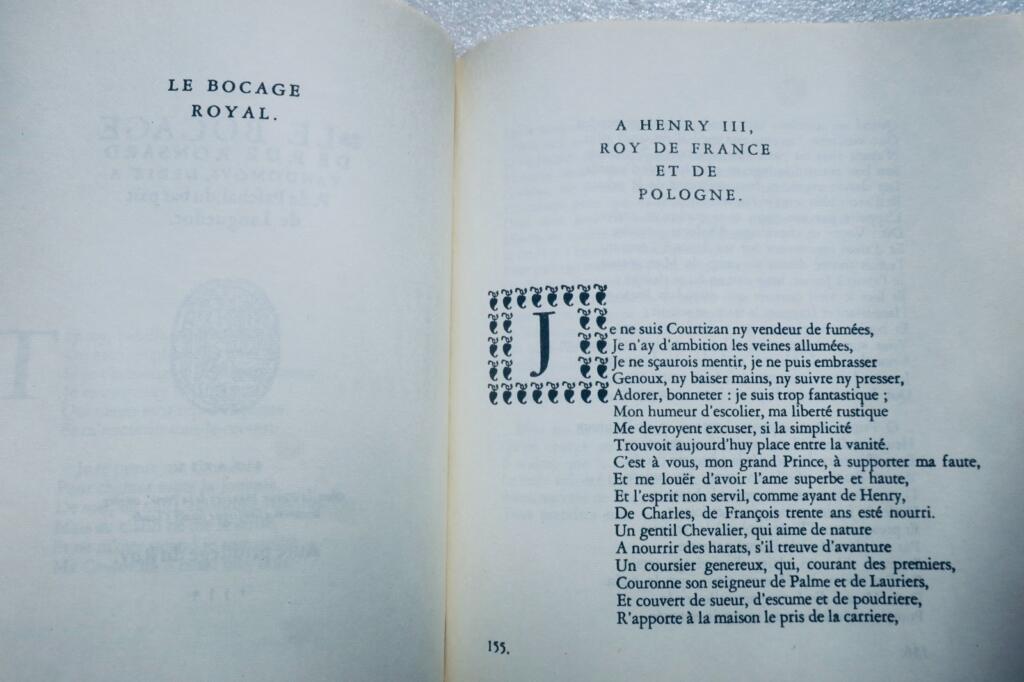Ronsard Oeuvres choisies de Pierre de Ronsard