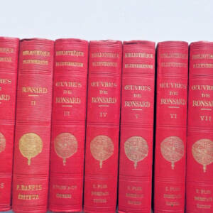 RONSARD Oeuvres complètes de P. de Ronsard bib. Elzévirienne