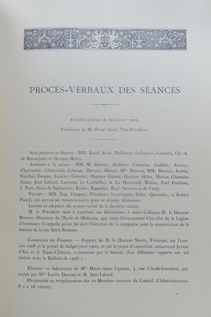 Rouen Monuments Bulletin 1909