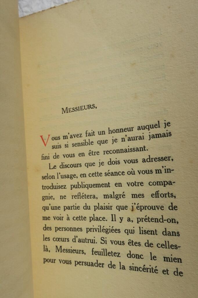 ROUEN Vue de Rouen. Discours de réception à l’Académie + dédicace