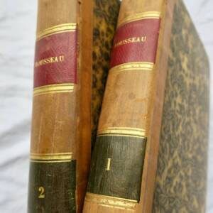 ROUSSEAU Oeuvres complètes en 2 vol.1826 petite typographie
