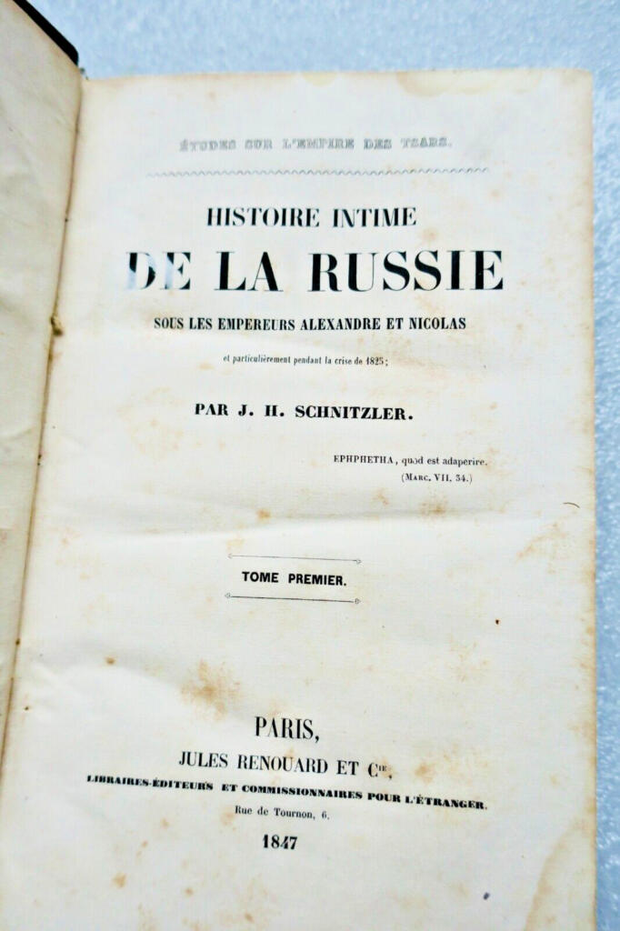 Imperial Russia: intimate history under Alexander and Nicholas