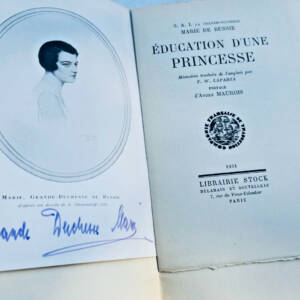 Russie S.A.I. LA GRANDE DUCHESSE MARIE DE RUSSIE EDUCATION D'UNE PRINCESSE 1931