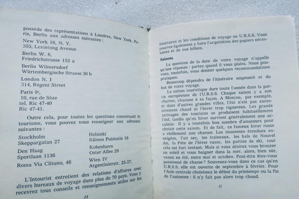 Russie voyage en U.R.S.S. MOSCOU