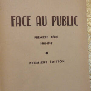 RYNER Face au public - Première série 1901-1919.