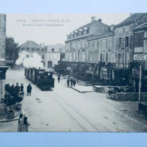 SAINT CERE 46 le boulevard Gambetta TRAIN