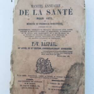 Santé Raspail Manuel annuaire de la Santé pour 1873