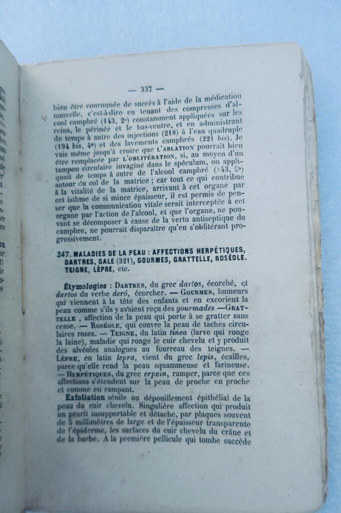 Santé Raspail Manuel annuaire de la Santé pour 1873