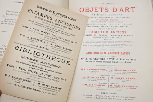 Auktionskatalog viktorianischer Kunst (1909)