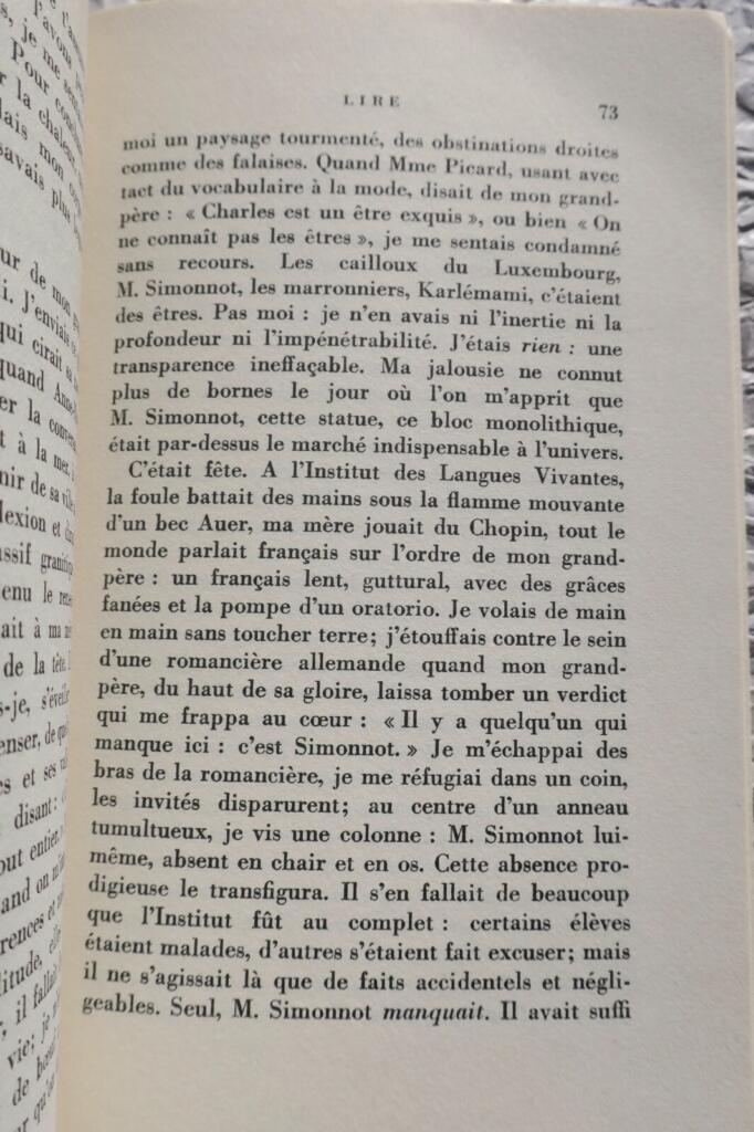SARTRE JEAN PAUL LES MOTS GALLIMARD EO