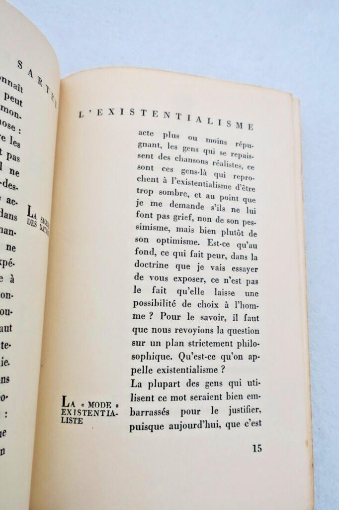 Existentialism as Humanism