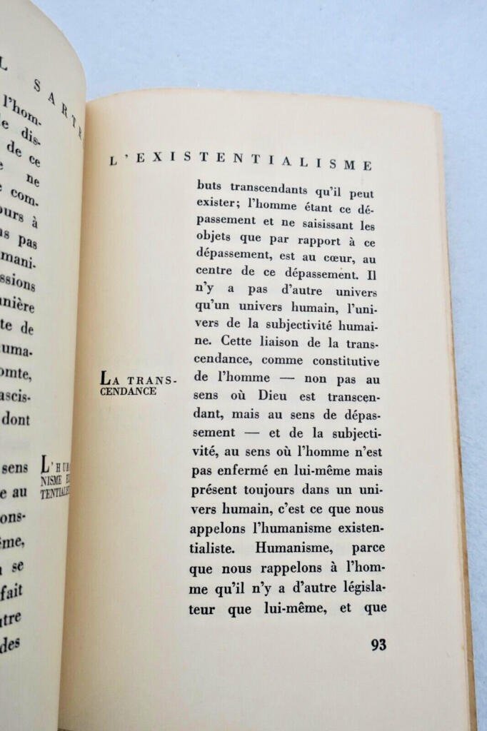 Existentialism as Humanism