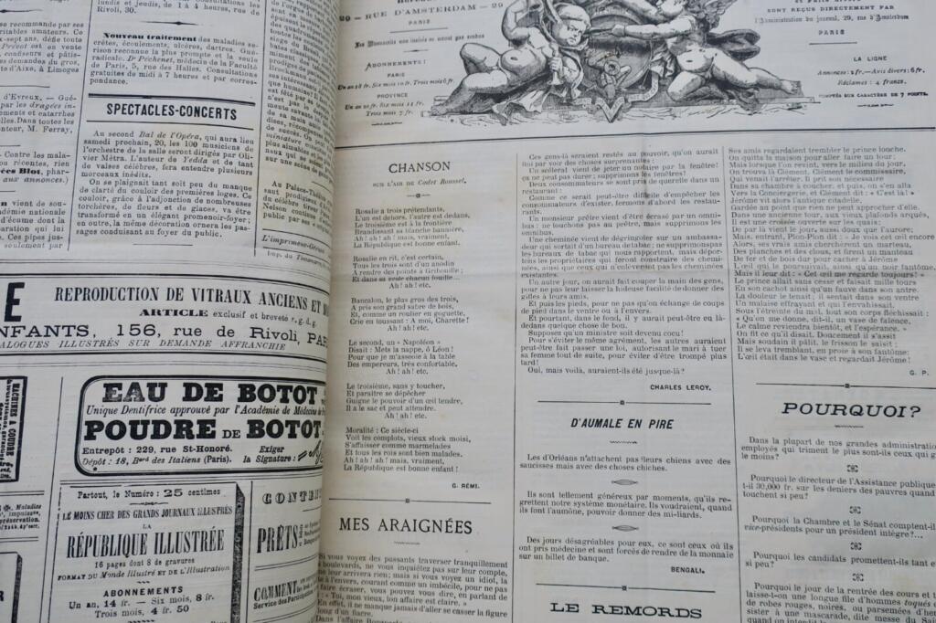 French Weekly Political Satire Journal 1883