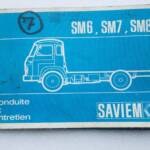 SAVIEM SM6-8 Maintenance Guide
