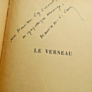 SAVIN MAURICE LE VERSEAU. GALLIMARD + dédicace