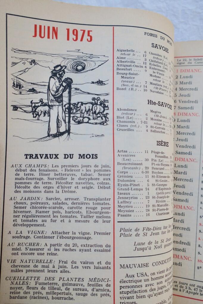 Old Savoyard Almanac 1975