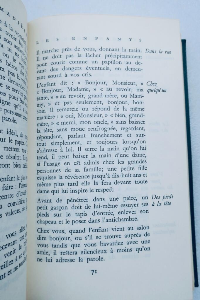 SAVOIR VIVRE TOUS LES JOURS 1957