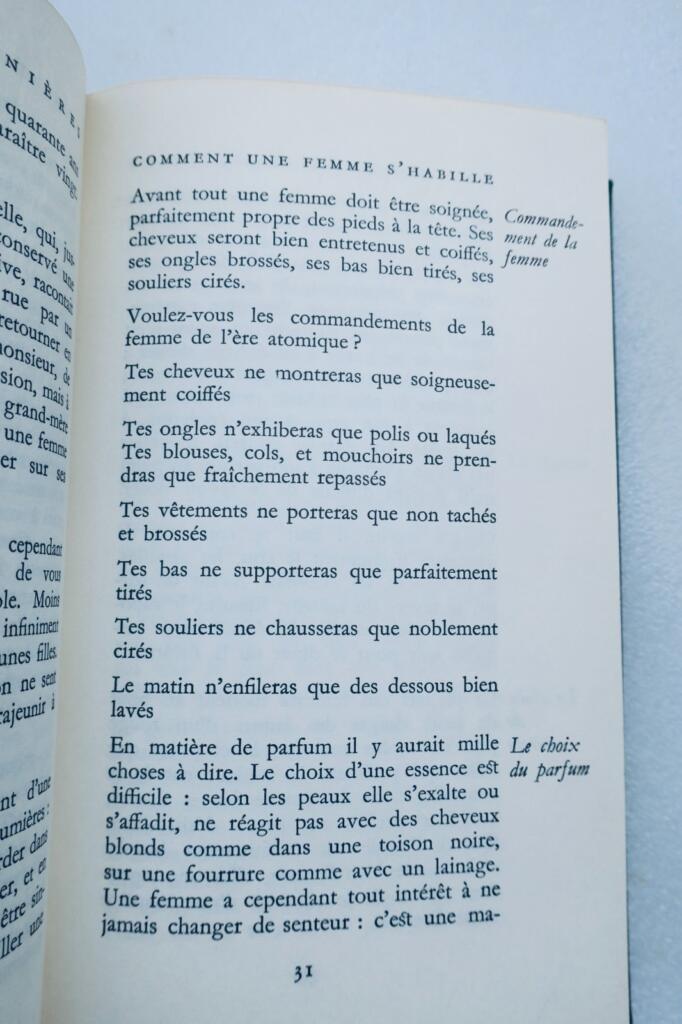 SAVOIR VIVRE TOUS LES JOURS 1957
