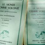 SCHOPENHAUER Le MONDE comme Volonté et comme Représentation