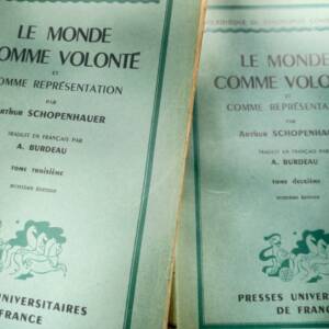 SCHOPENHAUER Le MONDE comme Volonté et comme Représentation