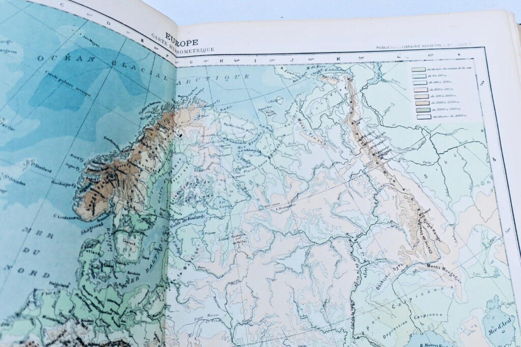 Comprehensive Atlas with 64 Color Maps and Ethnographic Data