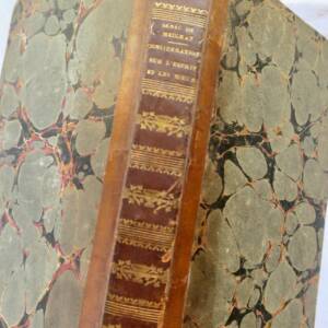 SENAC DE MEILHAN Considérations sur l'esprit et les moeurs. A Londres 1787