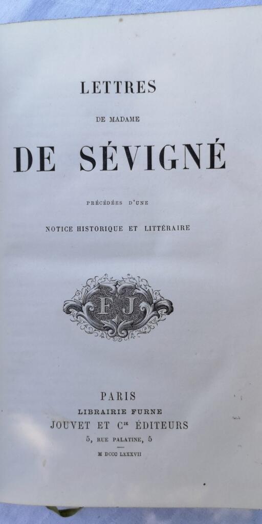 SÉVIGNÉ. Lettres de Madame de Sévigné 1887
