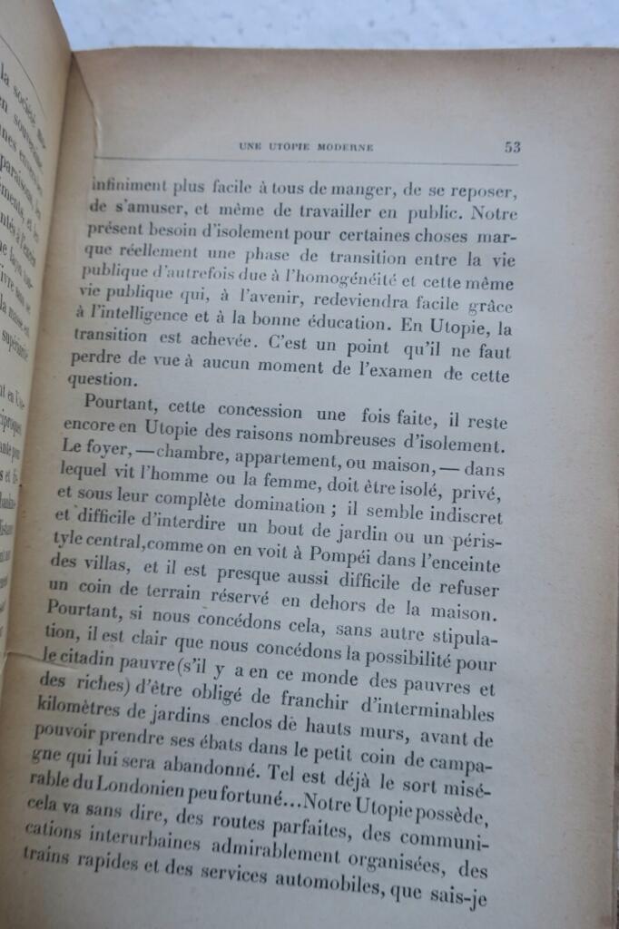 SF Wells H.-G. Une Utopie Moderne EO