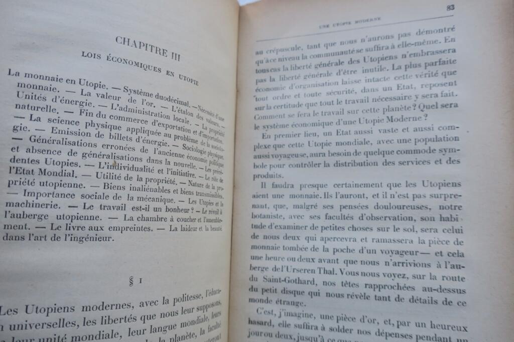 SF Wells H.-G. Une Utopie Moderne EO